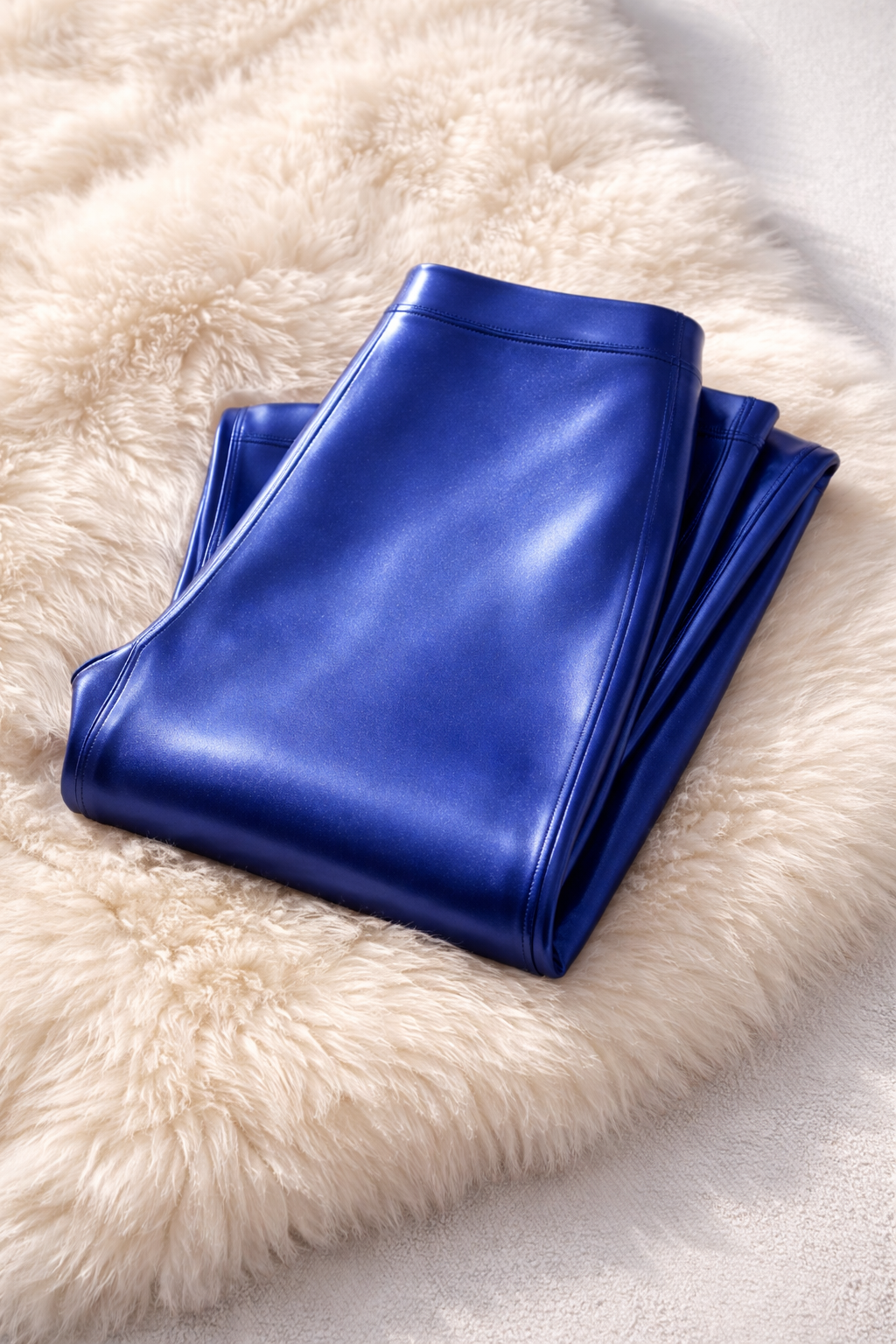 Lesklé modré legíny – Blue Latex Dream