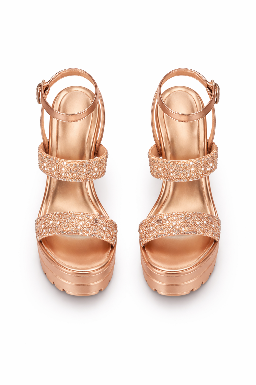 Rose Gold Glam platformy