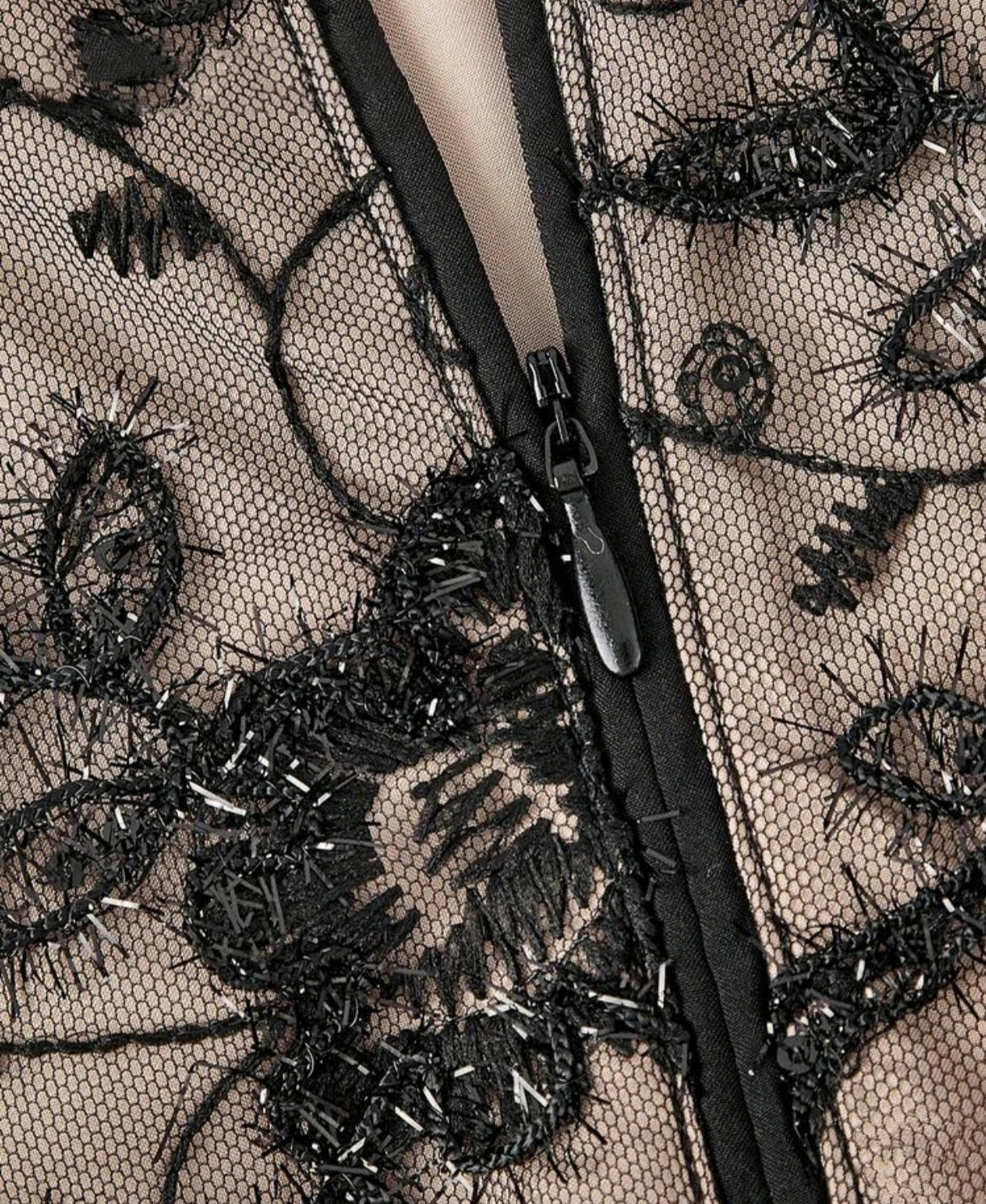 Černo-krajkové Party mini šaty