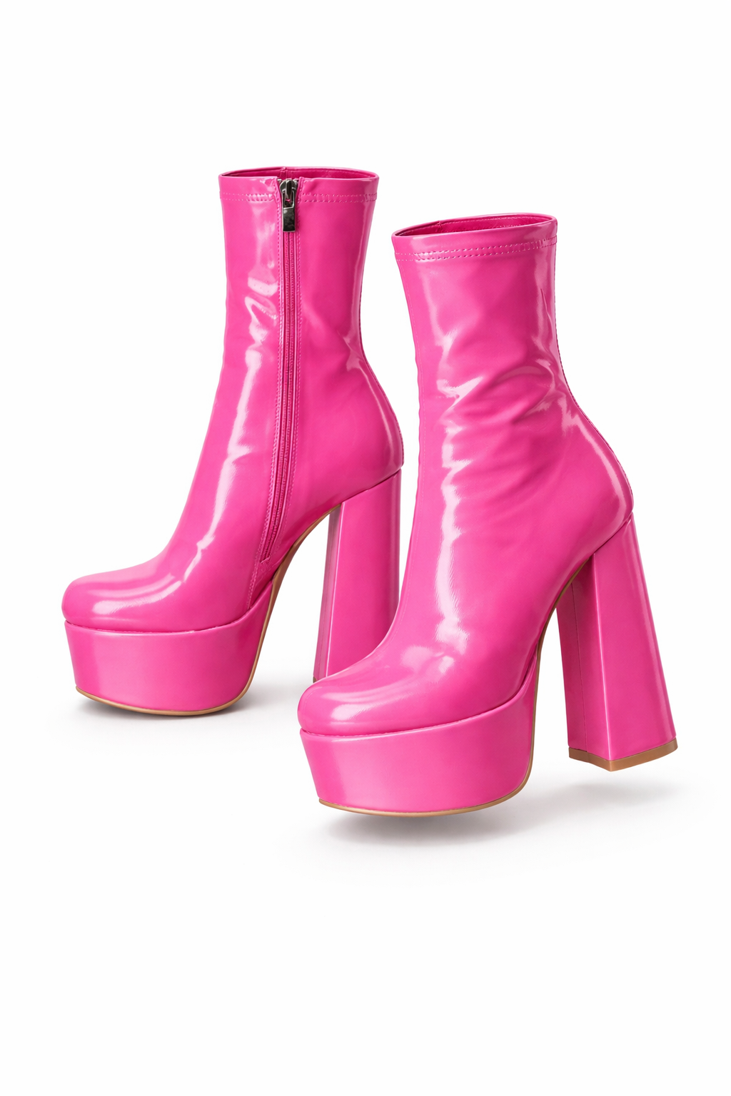 Hot Pink Platform Heels – Barbie Vibe Kotníkové