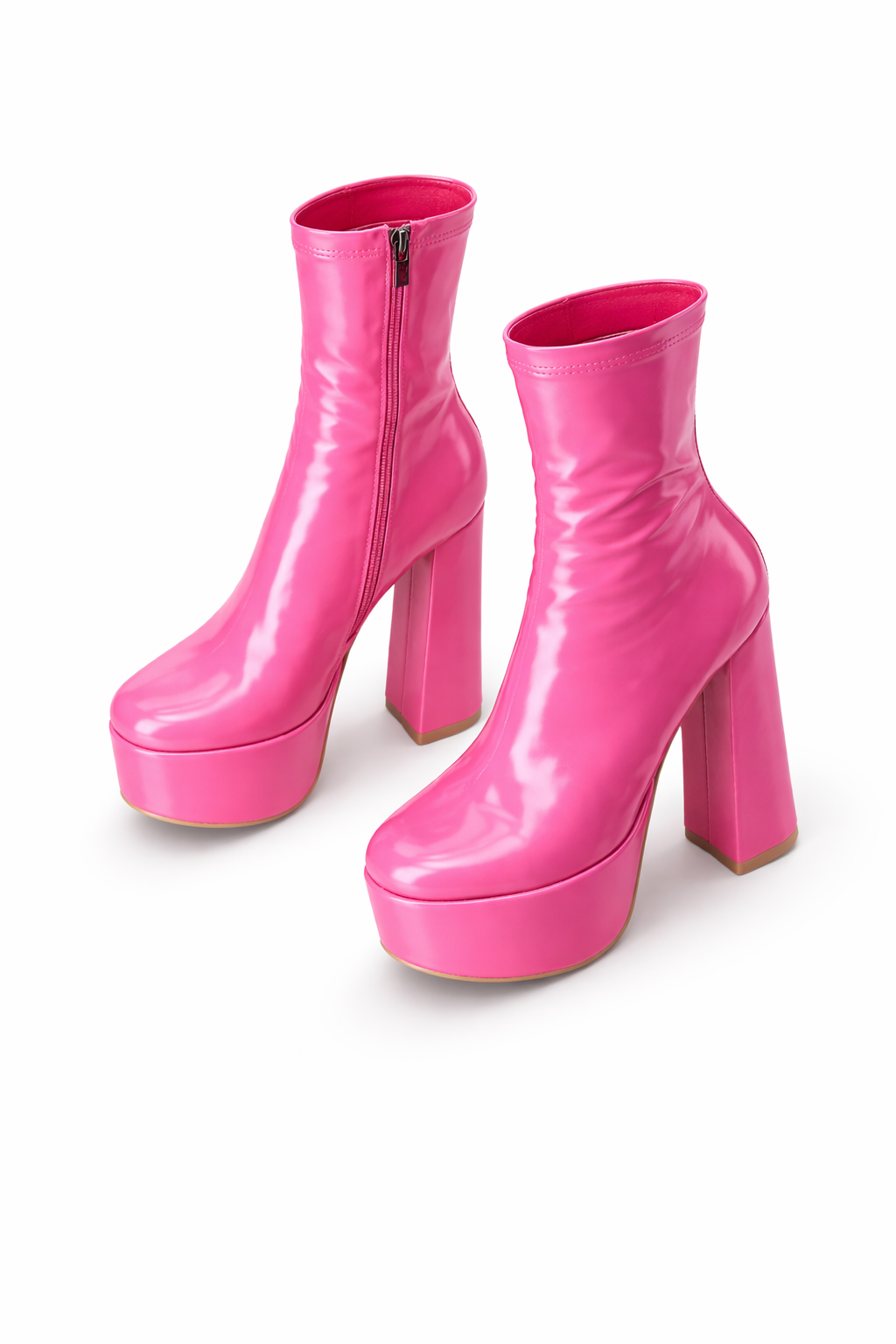 Hot Pink Platform Heels – Barbie Vibe Kotníkové