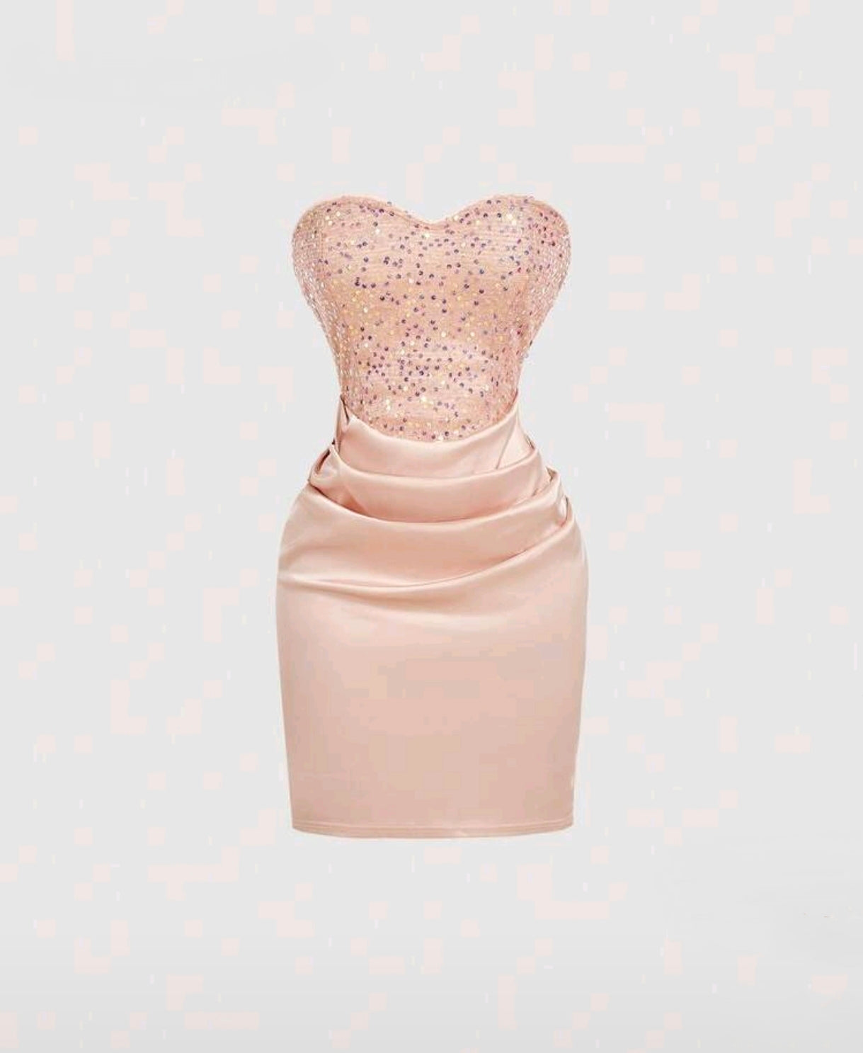 Champagne Glam mini šaty