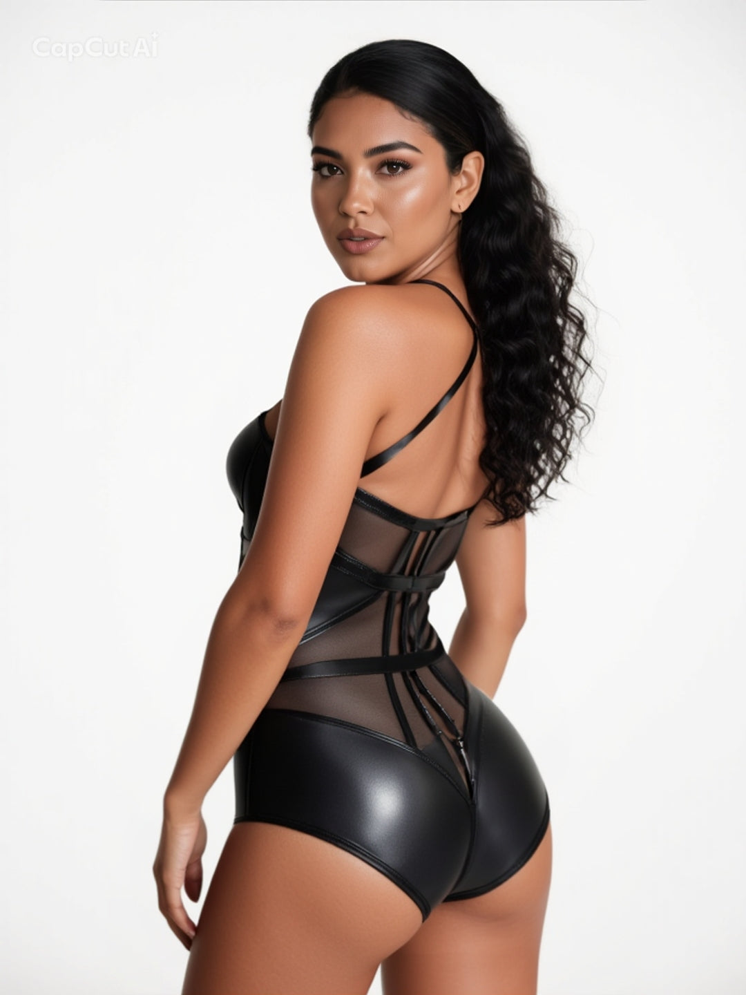 Černé smyslné body s páskovým detailem – výrazný a sebevědomý střih