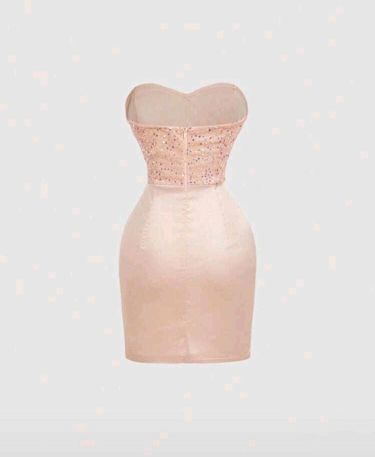 Champagne Glam mini šaty