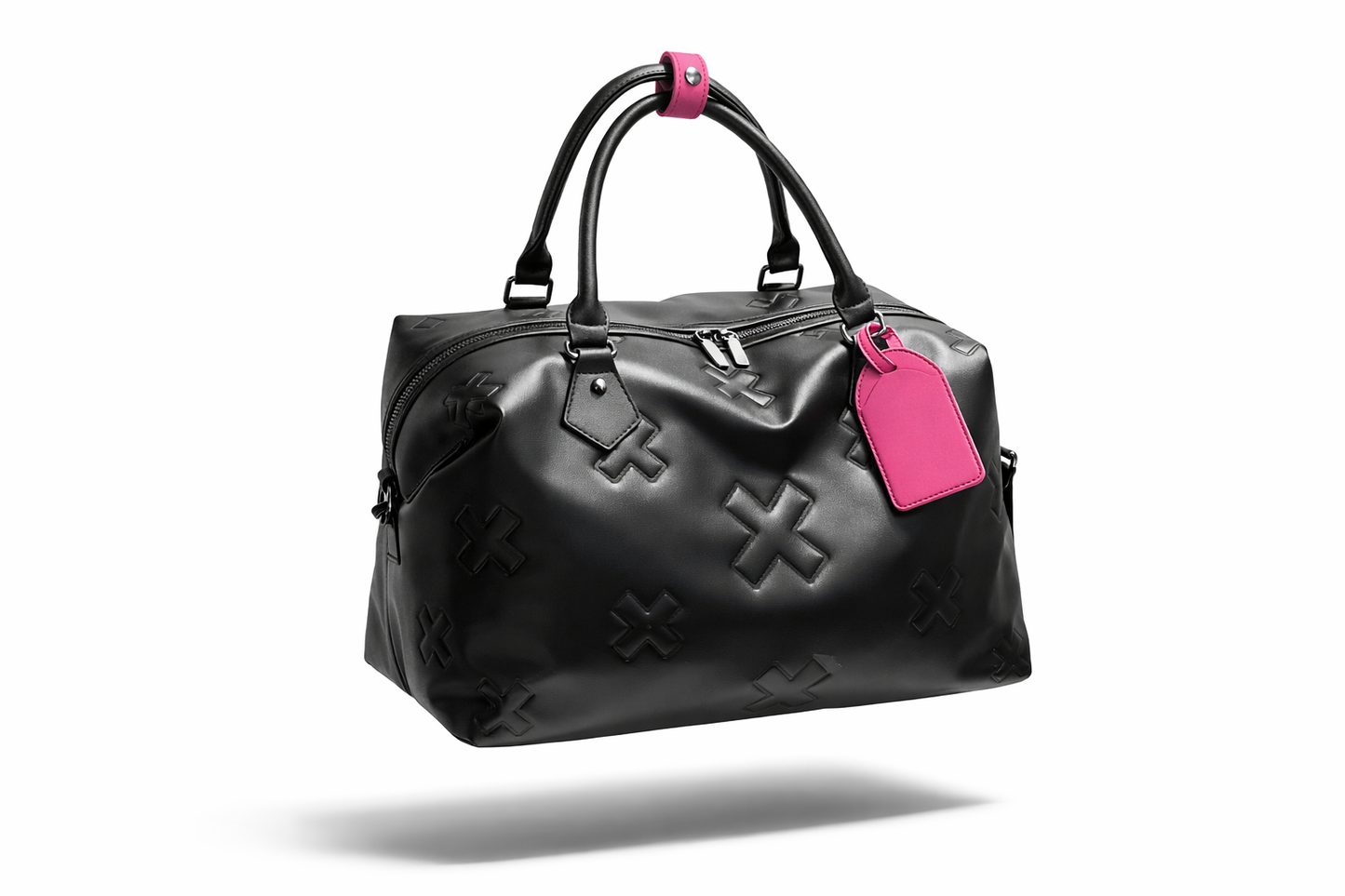 Černo-růžová statement kabelka-Pink X Luxury Bag